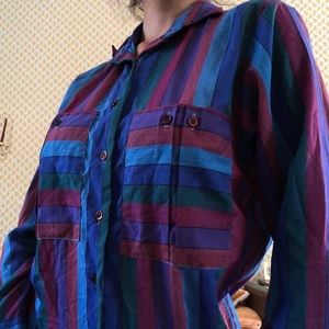 80s Vintage fun striped long sleeve! Unisex